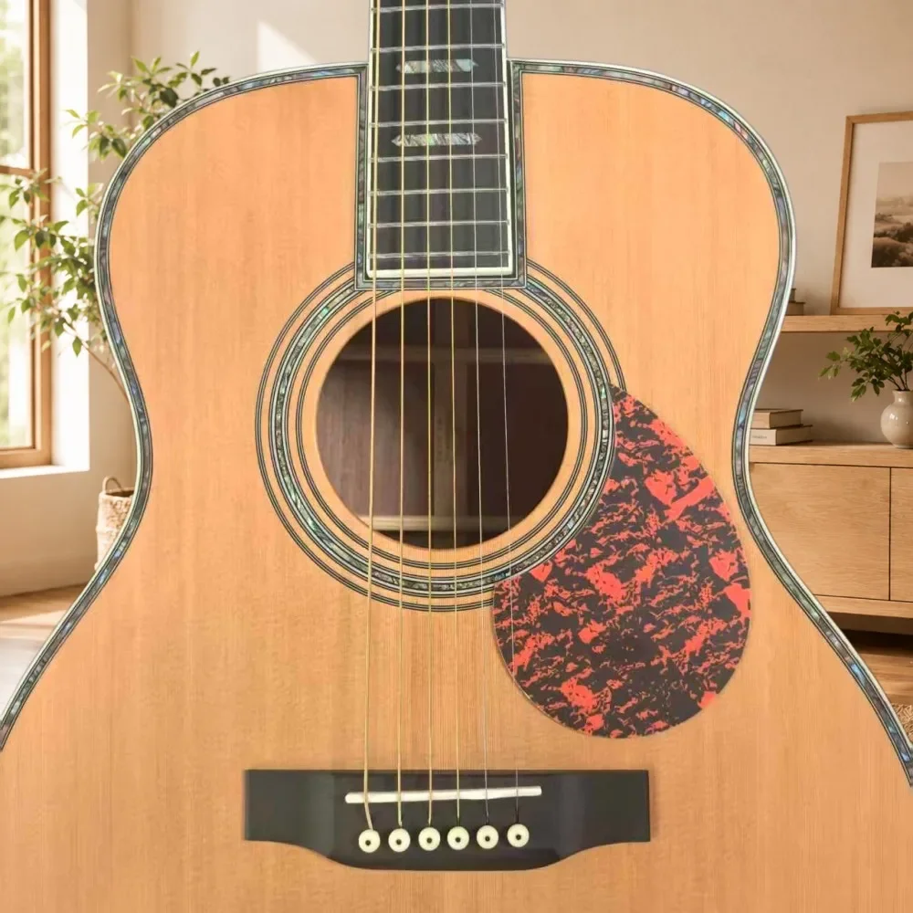 Fast Ship Bestseller OM45 Acoustic Guitar Pine Series Solid Top 6 Strings Profile Full Abalone Shell Inlaid Acoustic Unisex
