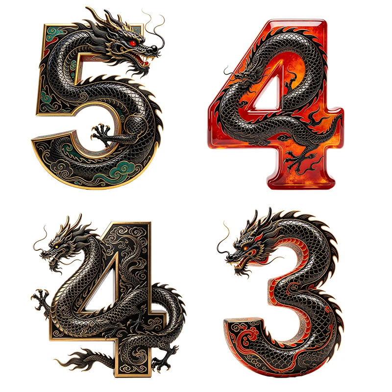 Three Ratels CAB113 Majestic Dragon Pattern 3/4/5 Stickers for Home Decoration Motorcycle decal Personalized car stickers