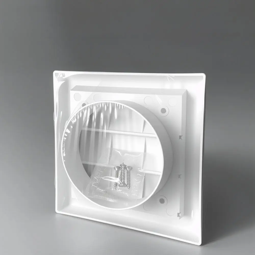 Automatic Gravity Louver Vent Cover Exhaust Grille Rain Protection Hood For Ventilation Duct Wall Pipe Fitting ABS