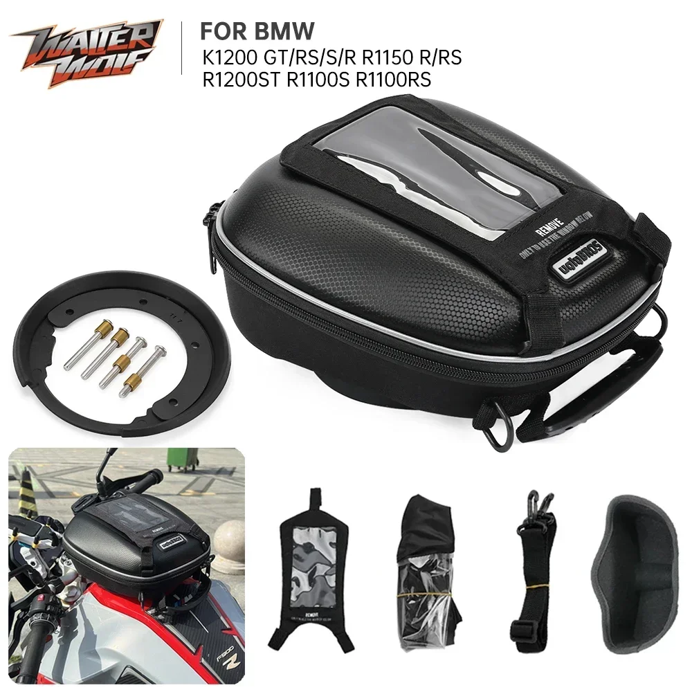 Bolsa para tanque de motocicleta, bolsa para bmw k1200gt k1200rs k1200r k1200s r1150r r1150rs r1100s r1100rs r1250gs r1200gs s1000xr