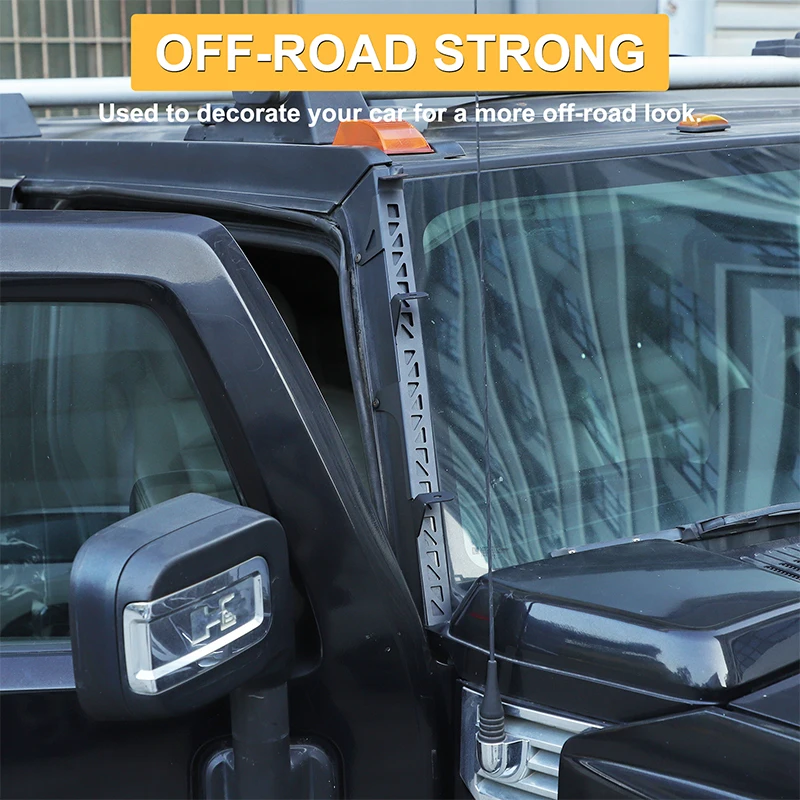 ل 2003-2009 هامر H2 A-عمود الأضواء قوس السيارات A-عمود الجانبين تركيبة إضاءة قوس الملحقات الكربون المس #3