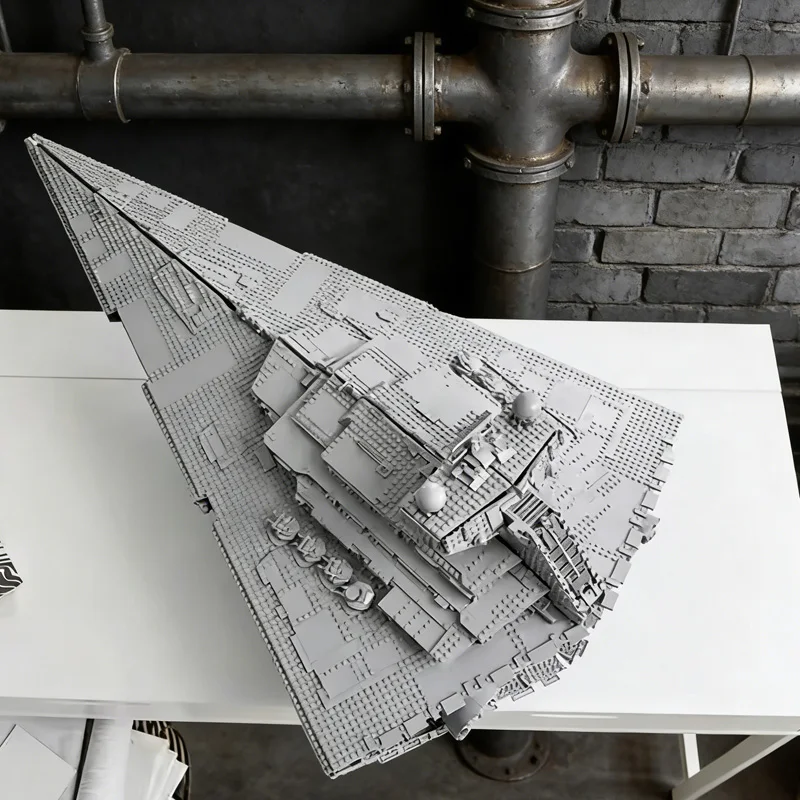 

Соберите украшение для дома, императорский военно-морской штурмовик, звездный разрушитель, галактическая империя, звездный крейсер, морской истребитель, темный флотковый корабль 75252