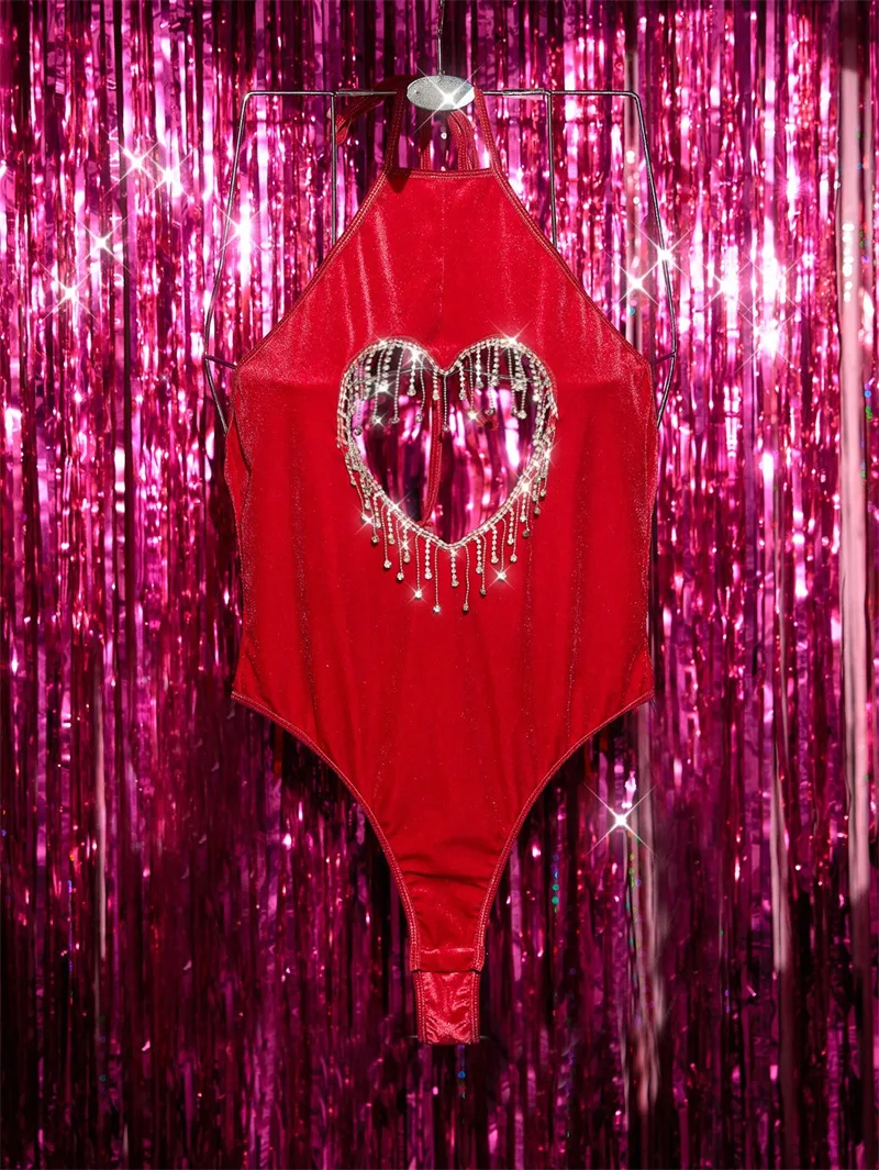 Sexy Velvet Strapless Bodysuit for Women Back Lace Up Bodycon Clubwear One Piece Teddy Slim Jumpsuit Bodyshaper Summer Shapewear