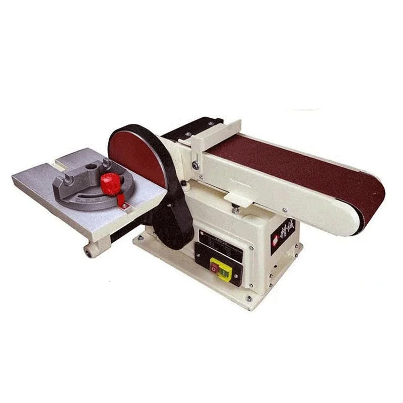 500W Vertical Small Desktop Polishing Abrasive Belt Machine Sand Belt Machinery for Woodworking