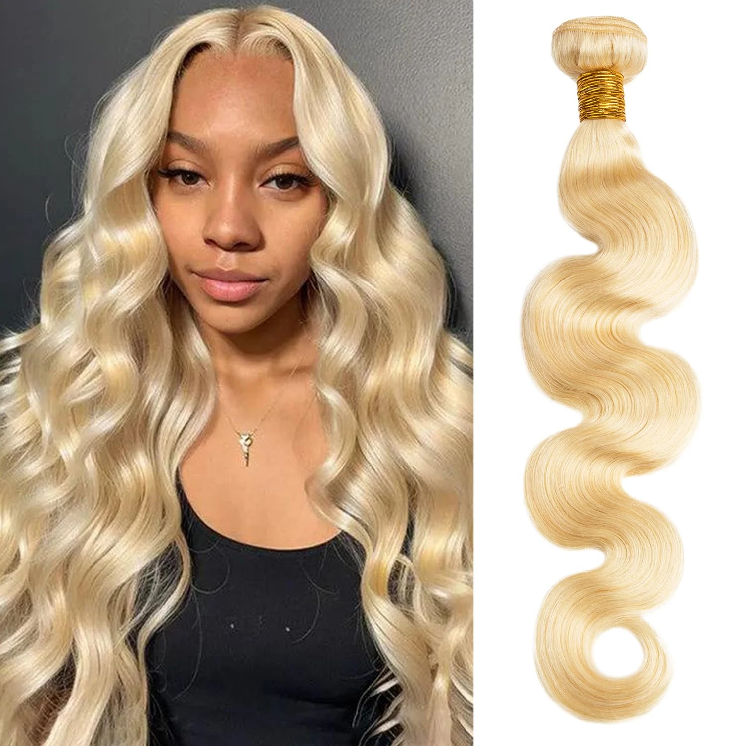 

613 Blonde Bundles Human Hair Body Wave 12A Unprocessed Human Hair Brazilian Virgin Hair Weave Bundle Double Weft Hair Extension