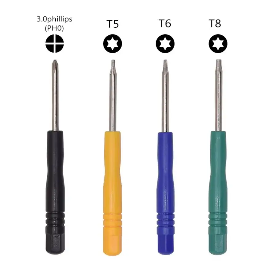 

3.0mm Mini Screwdriver 0.6Y 1.2 Torx T4 T5 T6 T8 T10 1.5 3.0 Phillips PH0# 0.8 Pentalobe Screw Driver 500pcs/lot