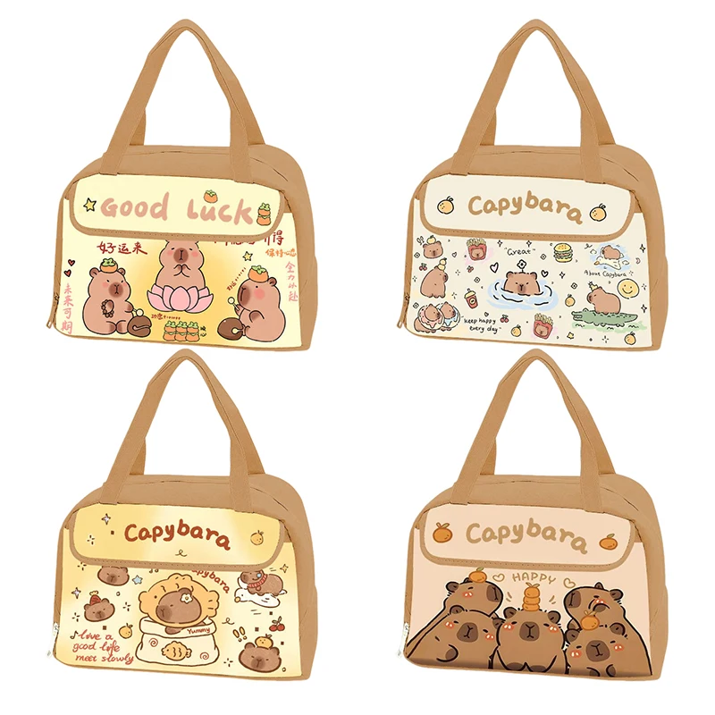 

Capybara Lunch Bag Insulated Bag Waterproof Lunch Tote Student Lunch Bag Animal Print Lunch Bag Cute Cartoon Lunch Tote Bag