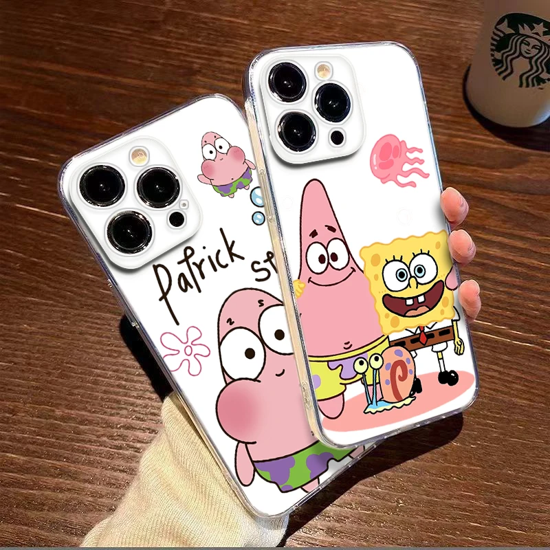 R3 Bob Esponja SquarePants funda blanda para Redmi 6 6A 7 7A 8 8A 9 9A 9C 9T 10A 10C S2 K40 Note 5 Pro 9S 11