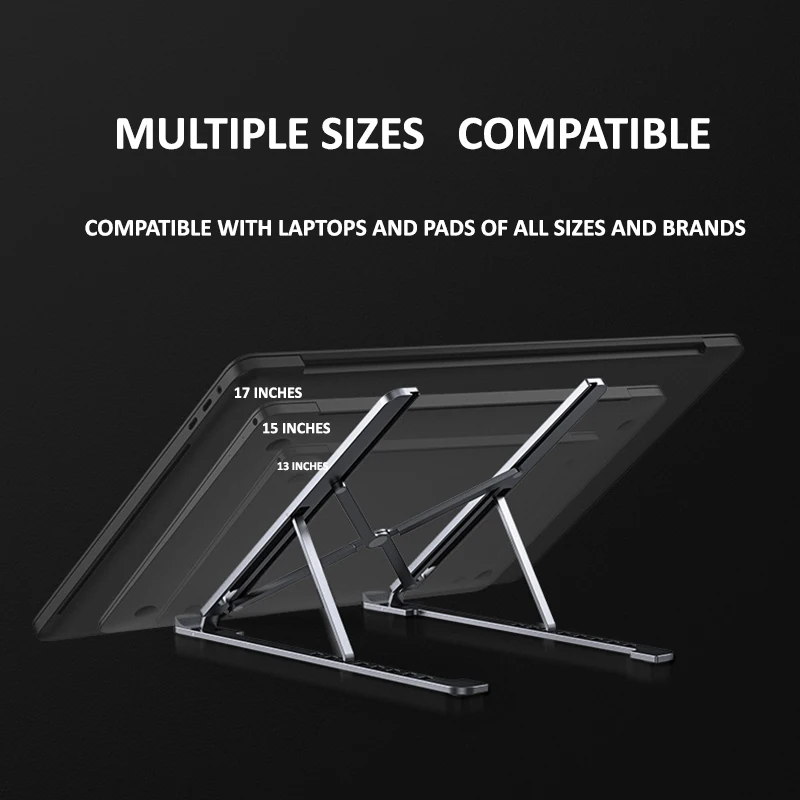 MoZhao Laptop Stand Can Lift Portable Folding Desktop Heightening Ipad Cooling Bracket Suspended Aluminum Alloy Frame