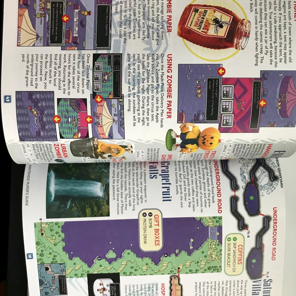 Player guide for earthbound english language A4 size