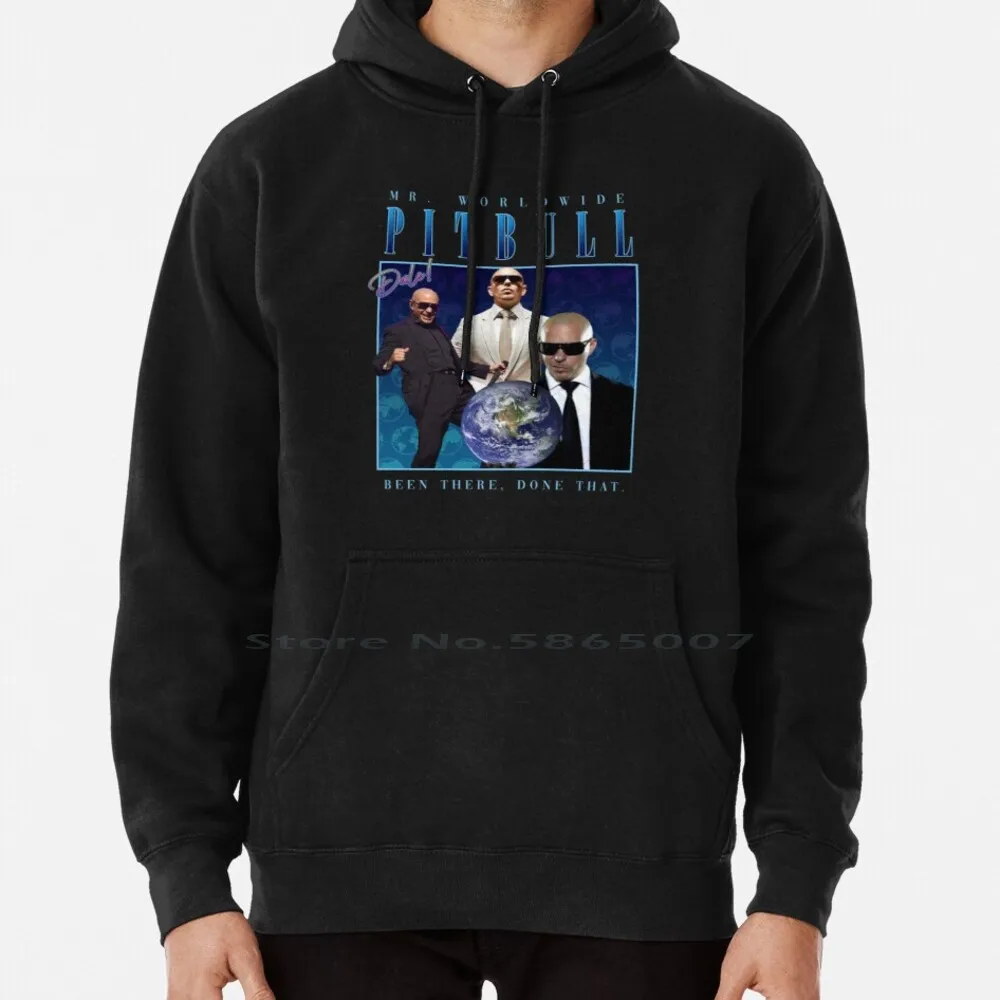 Mr. Worldwide Homage Hoodie Sweater 6xl Cotton Mr 305 Dale Been There Done That Meme Funny Ironic Music Homage Pitbull Rapper