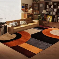 Tapis de salon nordique multi-documents, canapé géométrique moderne, table basse, décoration d'intérieur, chambre à coucher, chevet, tapis de sol doux, non ald
