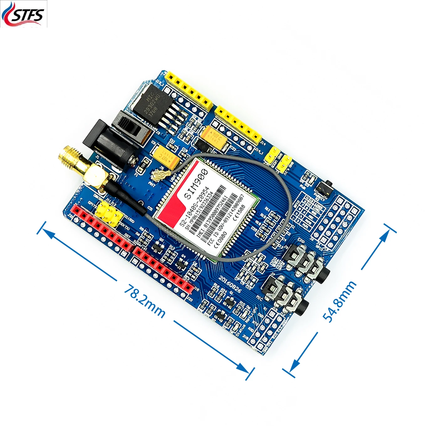 SIM900 GPRS GSM Shield Development Board Quad-Band Module kit For Arduino