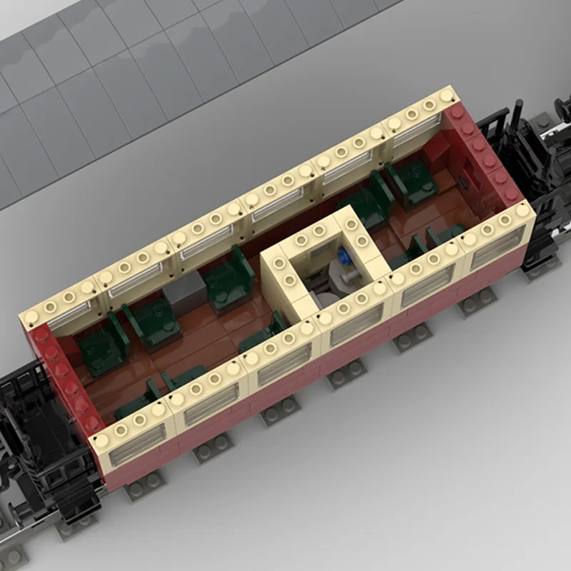 1429 peças moc diy educação blocos de construção treinadores do harzer schmalspurbahnen hsb, brinquedo de construção criativo para crianças e adultos