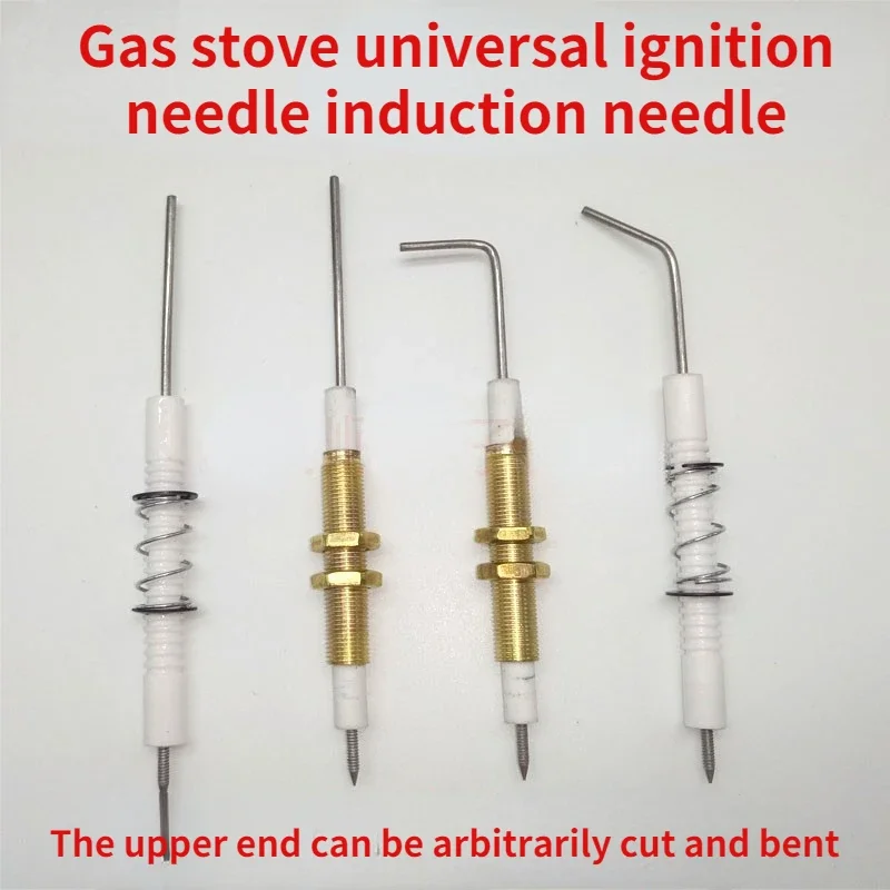 2Pcs  Universal Copper Ceramic Ignition Needle Ignition Rod Liquefied Gas Stove Accessories