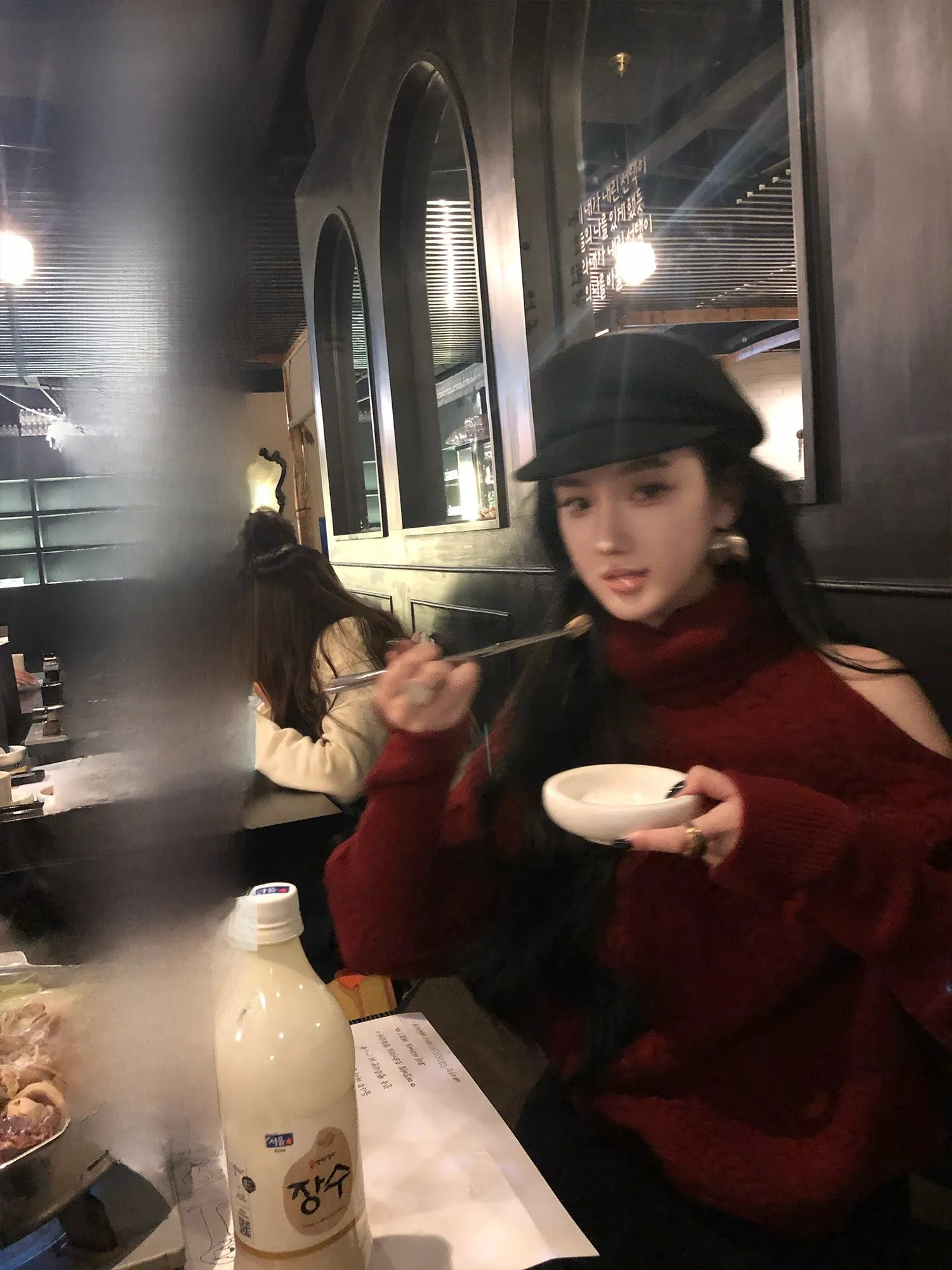 

Красный женский свитер: ограниченная акция, шерстяная смесь, длинный рукав, классическая длина, без воротника, цветной