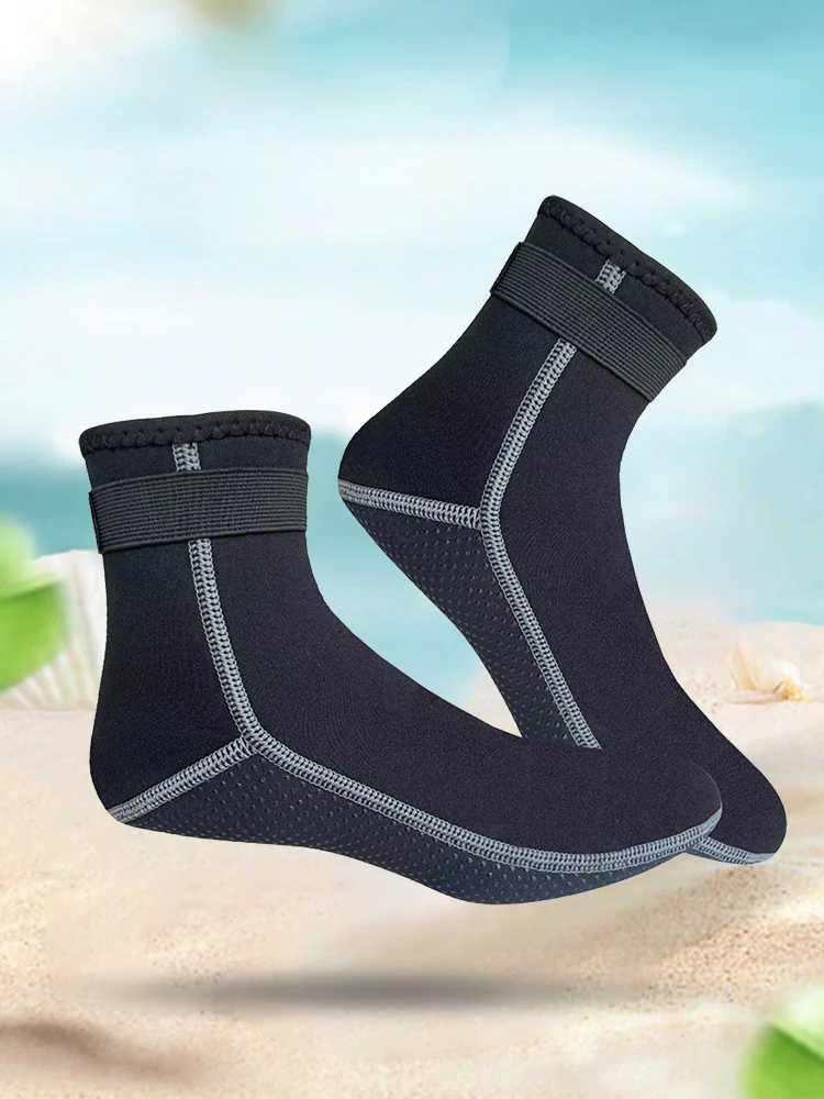 3 مللي متر جوارب نيوبرين المضادة للانزلاق جوارب المياه الحرارية تصفح زعانف السباحة الجوارب للغوص الغوص التجديف التجديف للرجال والنساء