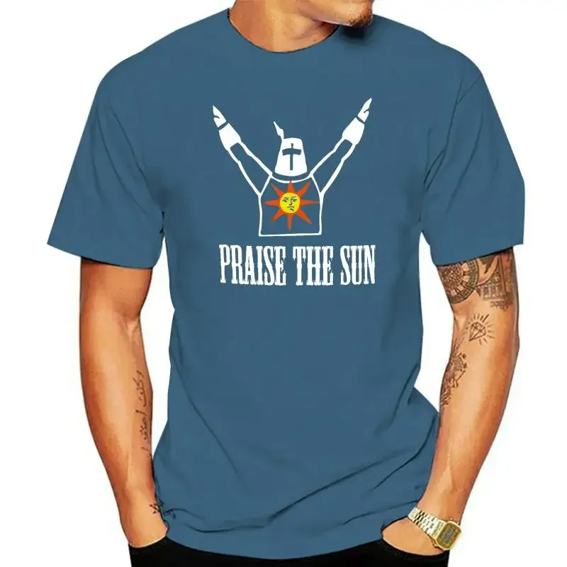 Dark Sunbro Solaire Souls Gwyn Sonnen Ritter Bro Summer Short Sleeves Cotton T Shirt Fashion Praise the Sun Herren T-Shirt