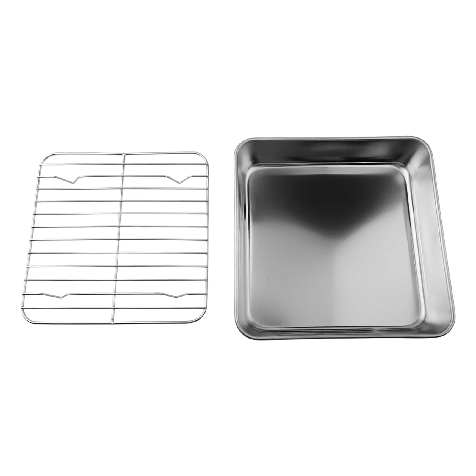 Made Easy Stainless Tray with Complementary Cooling Rack Suitable for All Types of Recipes in the Kitchen  Made