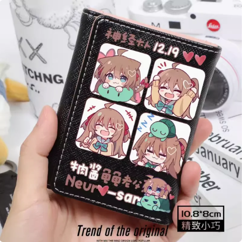 Anime Neuro-sama Fashion Wallet PU Purse Card Coin Hasp Money Bag Cosplay Gift B1756