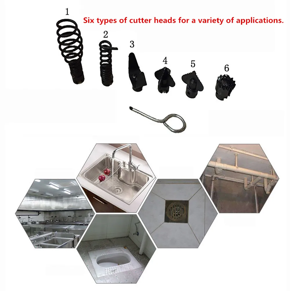 آلة تنظيف أنابيب التجريف الكهربائية اعوج المجاري GQ-75 #4