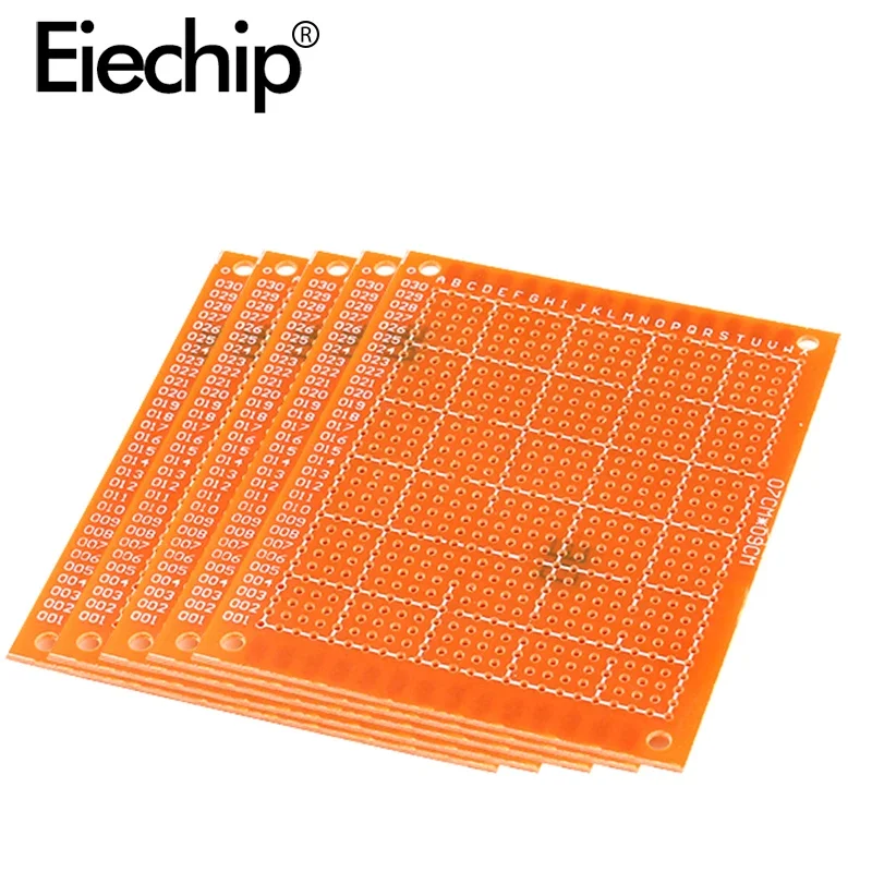 Imagem -02 - Universal Pcb Placa de Circuito Impresso Papel Protótipo Faça Você Mesmo Único Lado Solda Eletrônica 70x90 mm 7x9 10 Pcs por Lote