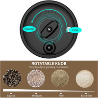 1Set Electric Salt And Pepper Grinder Set Automatic Induction Grinder +USB Rechargeable