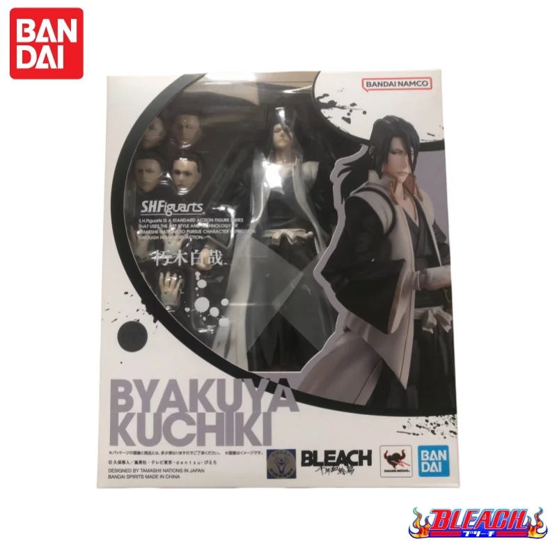 متوفر في المخزون بانداي الأصلي Shfiguarts عمل الشكل بليتش كوتشيكي باياكويا نموذج دمية العلامة التجارية الجديدة محاصر أنيمي عمل أرقام اللعب