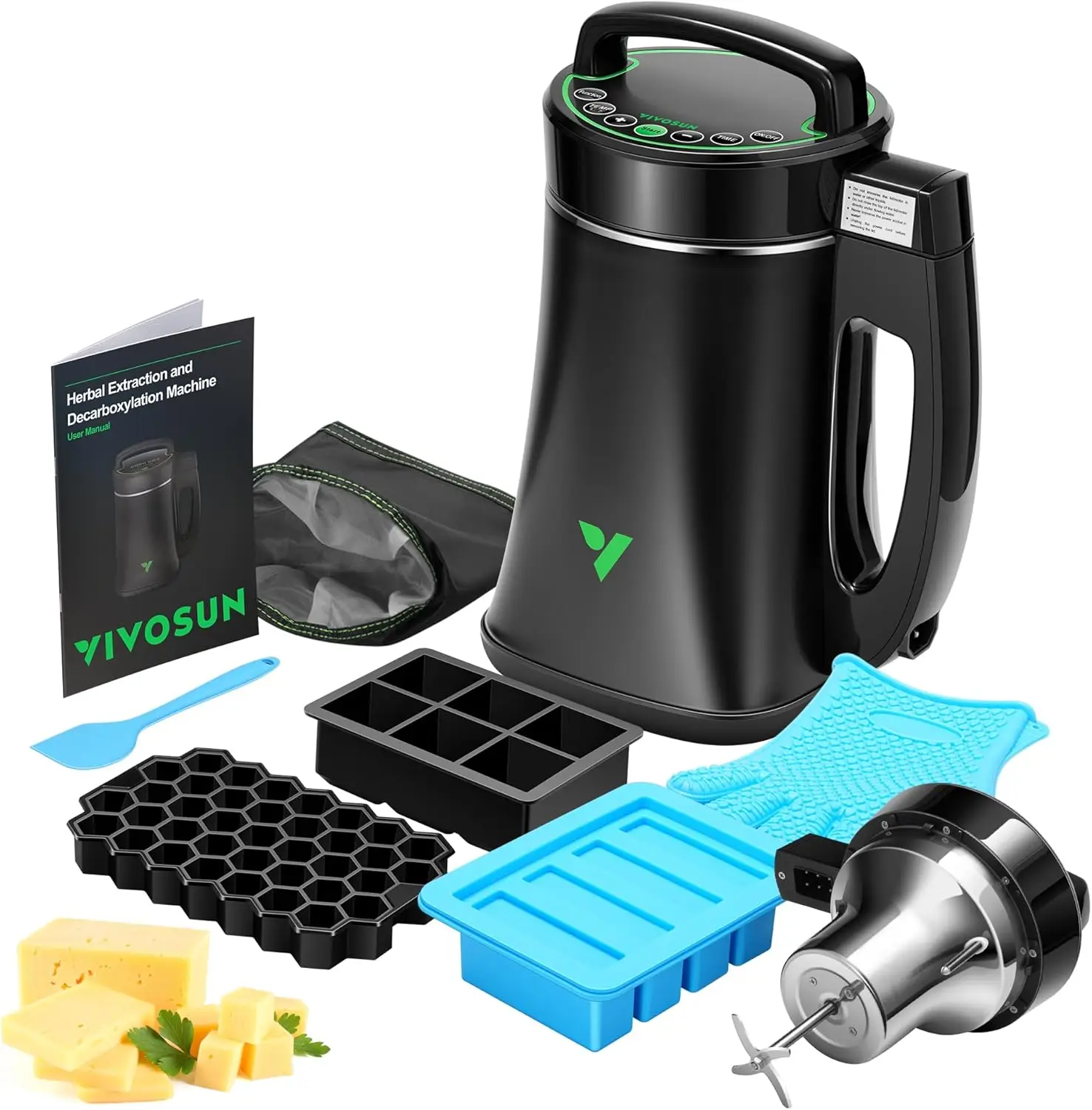 

Аппарат для декарбоксилирования и приготовления настоек из трав, экстрактор растительных материалов для изготовления масла, бальзамов, настоек с рецептами и аксессуарами