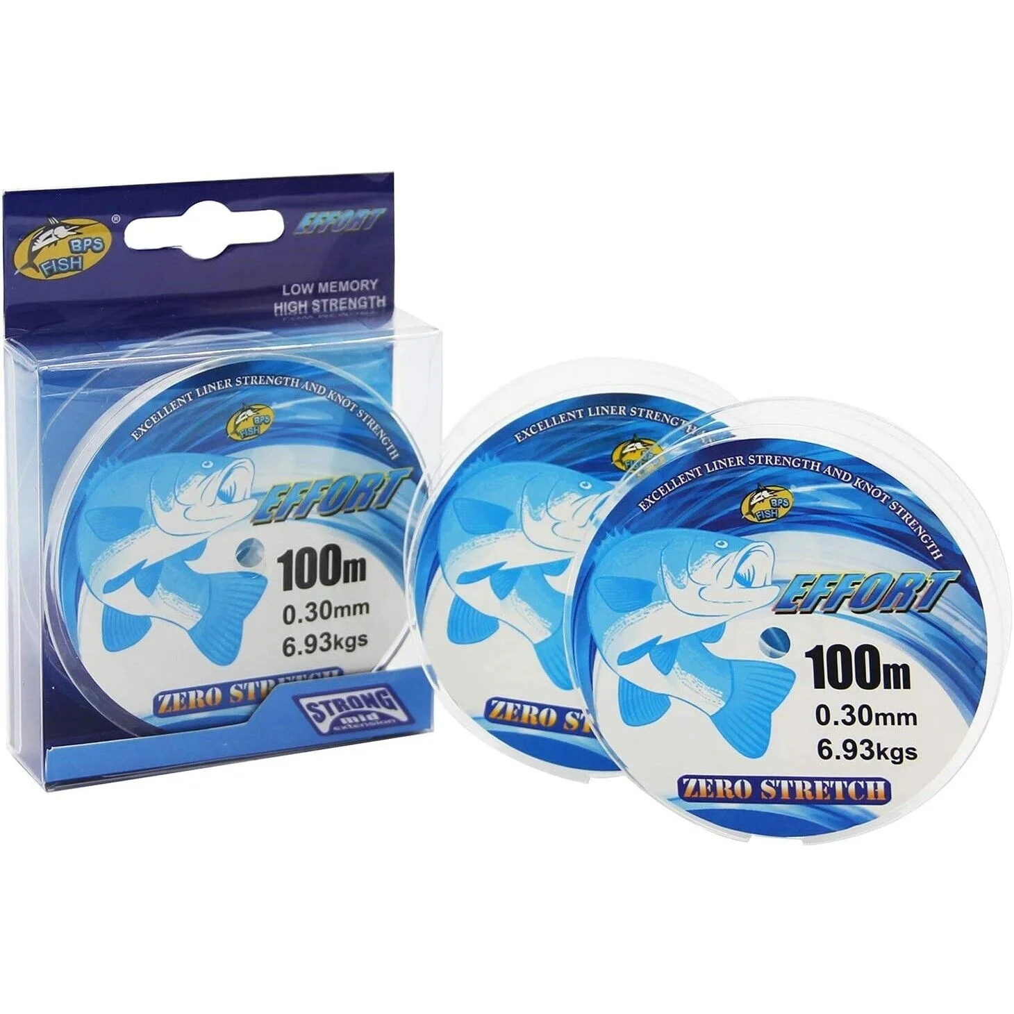 Hilo de Pesca 100m x 3 pcs Nylon Monofilamento Multifilamento Material Súper Fuerte