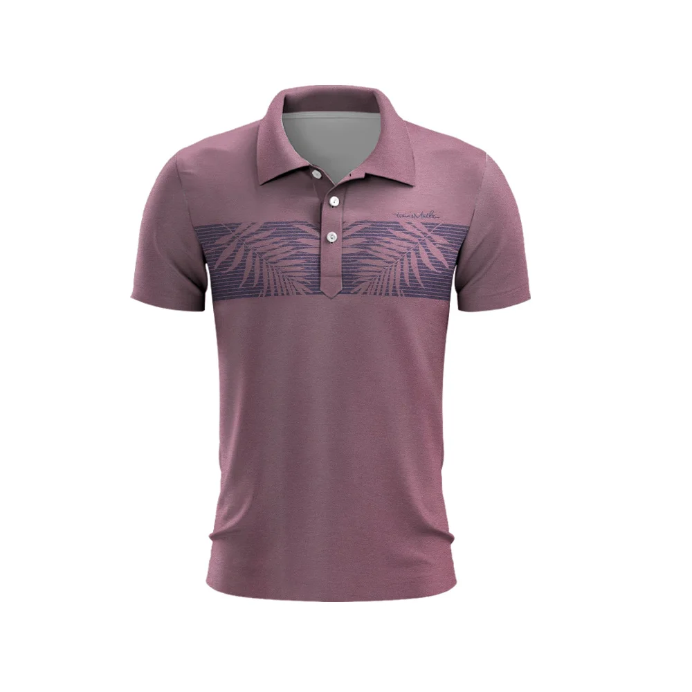 Loose Sunflower Pattern Men\'s Golf Polo Shirt Quick Dry Soft Men\'s Golf T-Shirt Summer Top Golf Club Button T-Shirt Polo Shirt