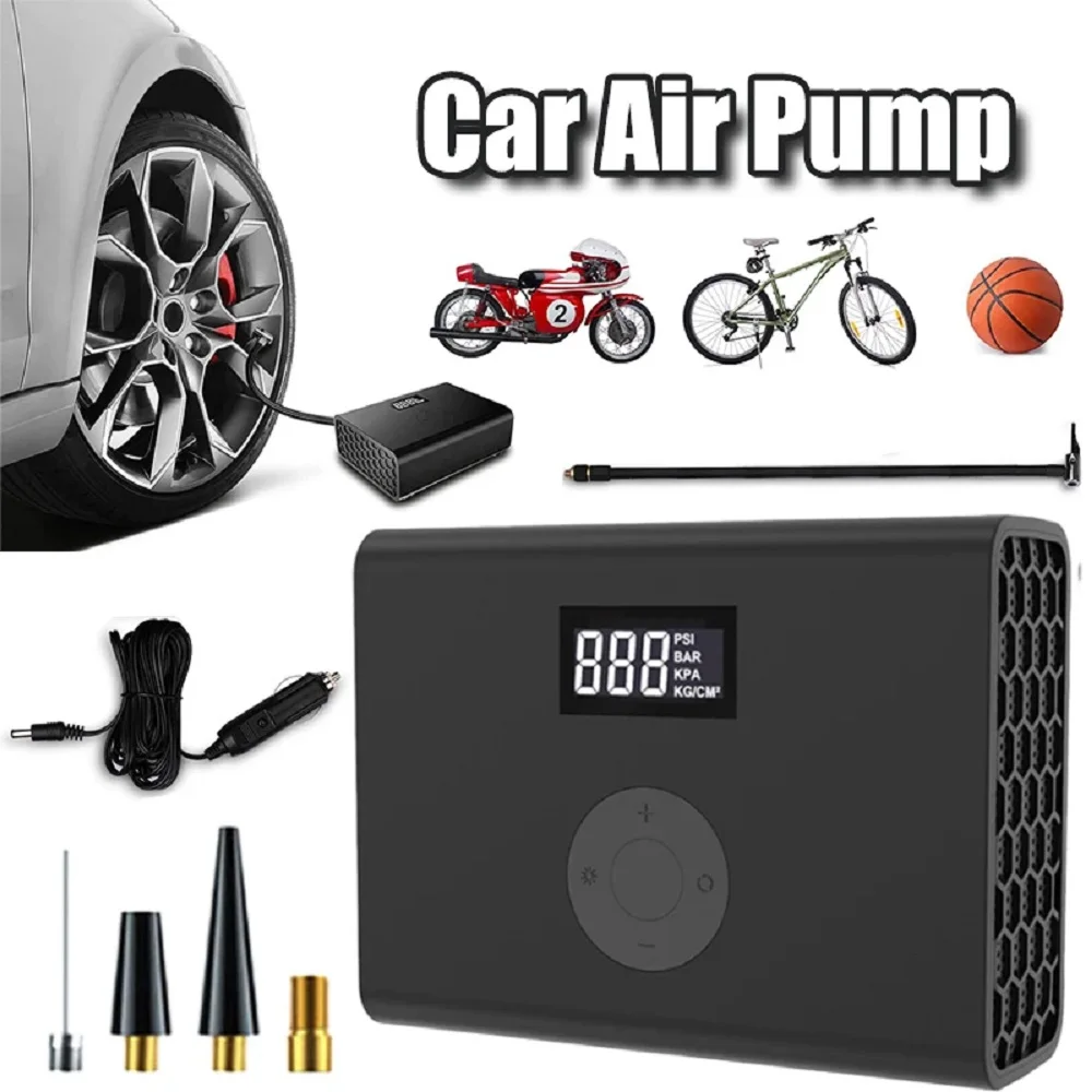 12V Electric Air Pump 150PSI Portable Car Automatic Electric Air Compressor Fast Inflation Tire Inflator  Car Tire Reapir Tool