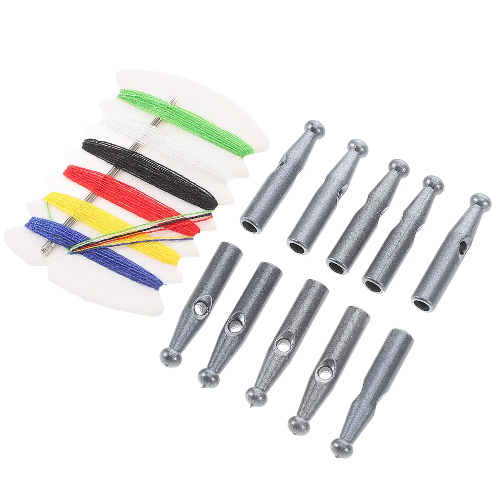 Umbrella Tail Beads 10Pcs 3mm Hole Light Grey Plastic Replacement Tips for Folding Sun Rain Canopy Repair