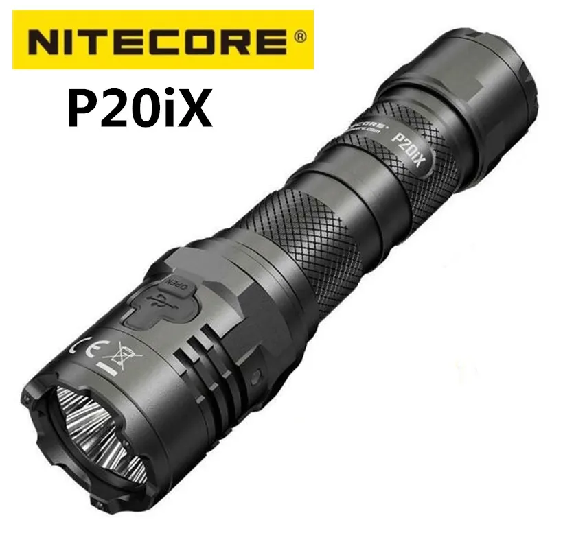 NITECORE P20iX USB-C Rechargeable LED Flashlight Super Bright Military Tactical 4x XP-L2 V6 Slot Strong Light Beam Lantern Torch