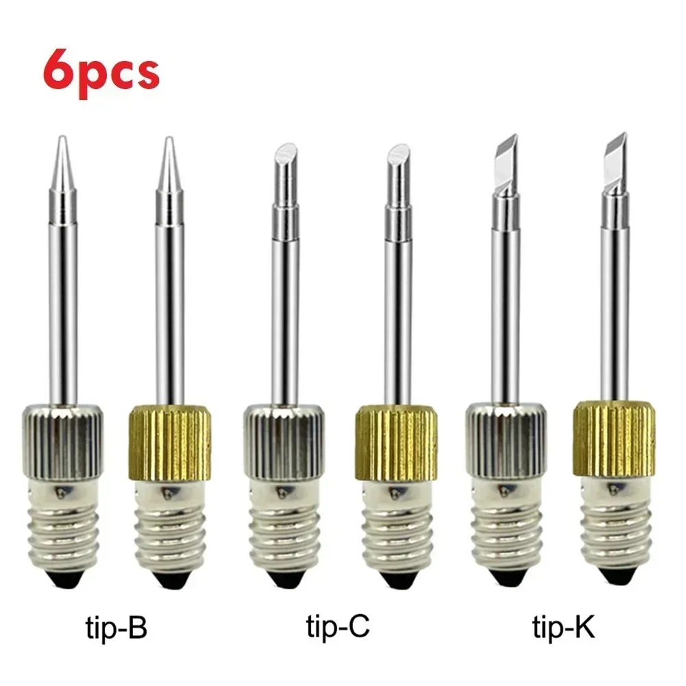 15/9/6/3pcs E10 Interface Soldering Tip Set B C K Type Soldering Electric Soldering Iron Tips Welding Tips USB For Welding Tools