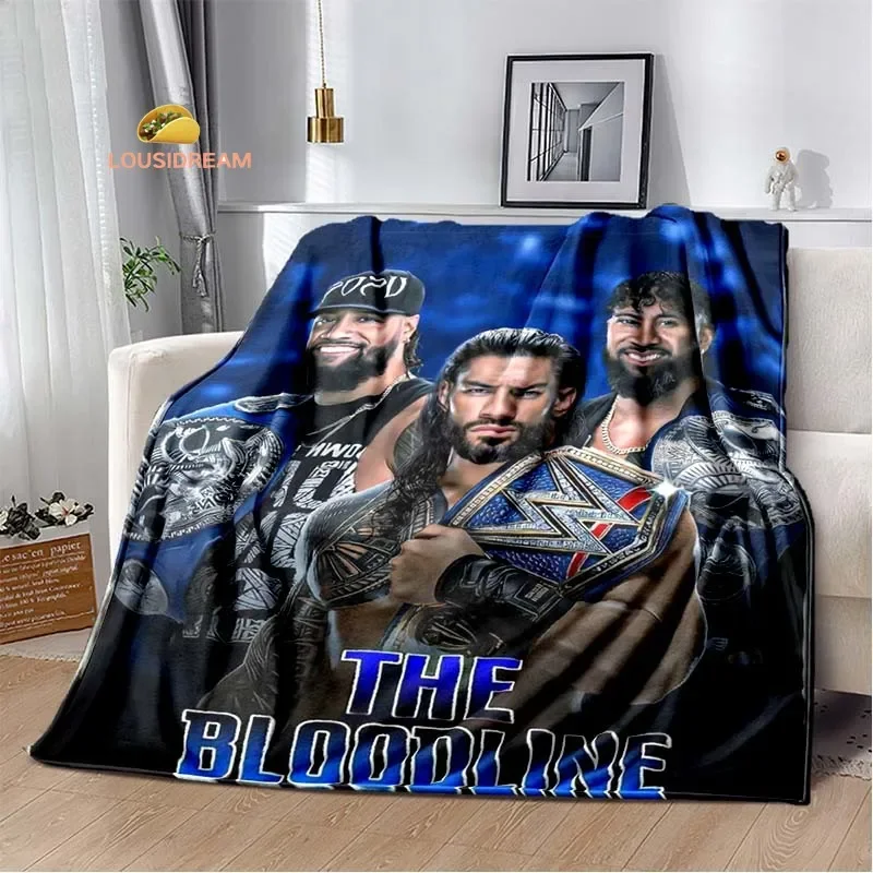 Wrestling Entertainment WWE Flannel Warm Blanket Retro Blanket Bed Bedroom Living Room Sofa Travel Picnic Blanket Birthday Gift