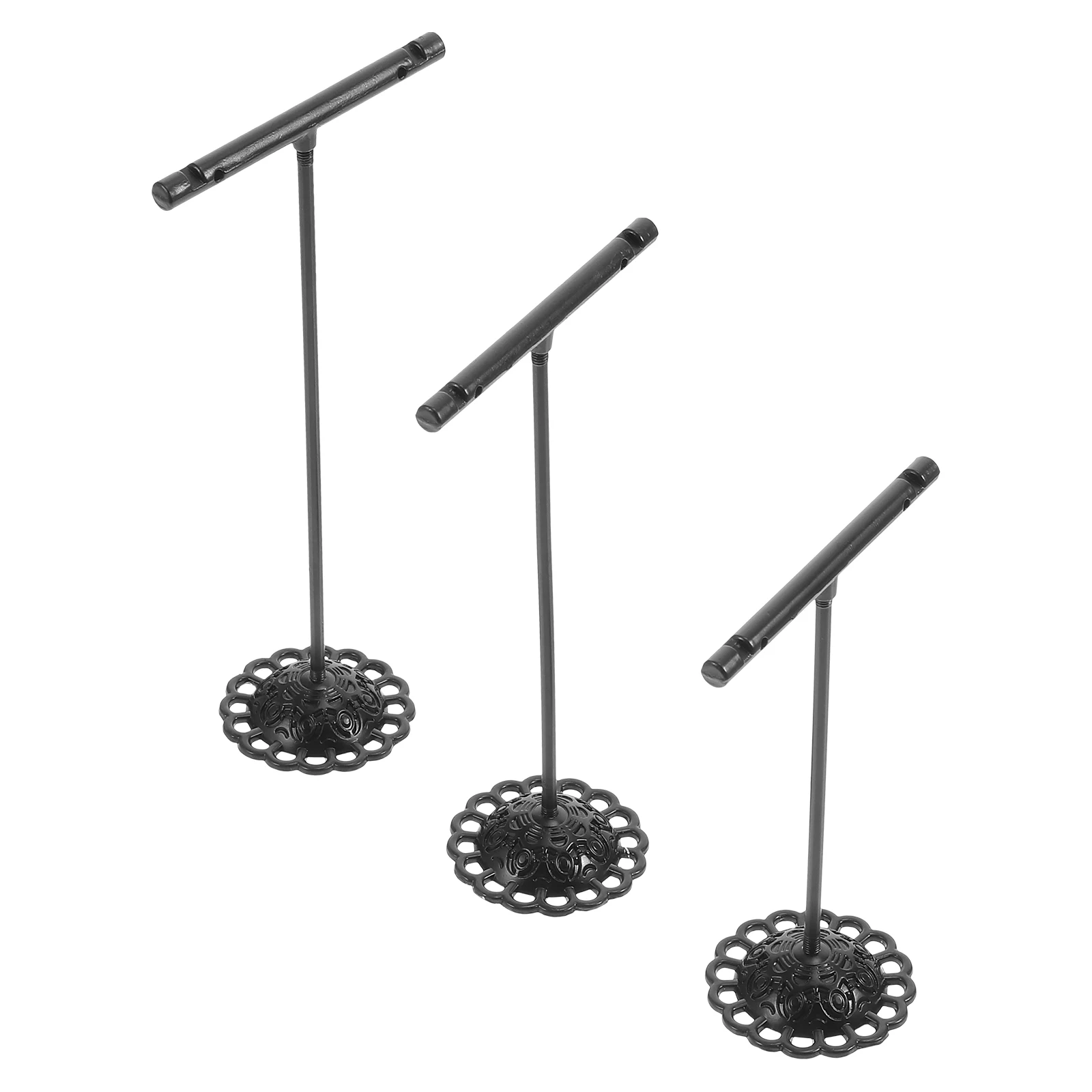 

3Pcs Earring Display Rack Jewelry Holder T Shape One Piece Simple Store Supplies Durable Long Service Life