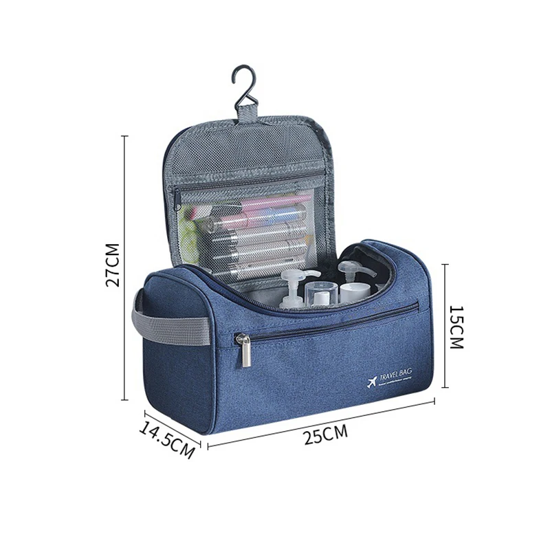 حقيبة مستحضرات تجميل كبيرة للسفر، حقيبة تخزين محمولة للاستخدام الخارجي، حقيبة أدوات الزينة