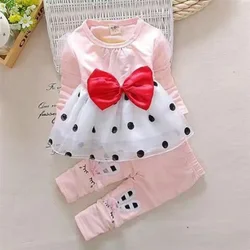 Baby Girls Clothes Set Kids Outfits Princess Top Pants Trousers Clothing Suits Toddler 1 2 3 Years Spring Cute Fashion Clothes