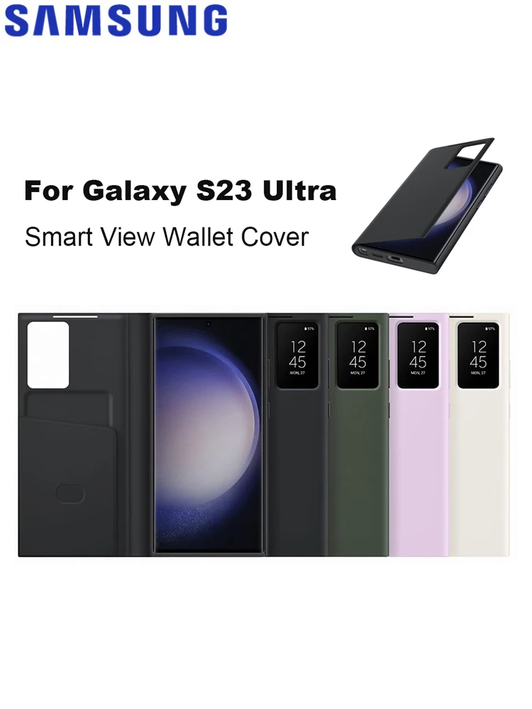 Oryginalne etui na smartfona Samsung Smart View Wallet EF-ZS918 do Galaxy S23 Ultra S-View Flip Mobile Phone Protective Cover — zdjęcie produktu 7