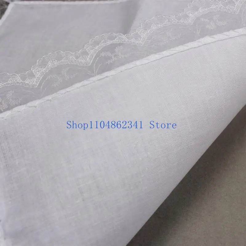 Fazzoletto portatile con finiture in pizzo tie-dye 5asd per fazzoletto da gentiluomo donna uomo