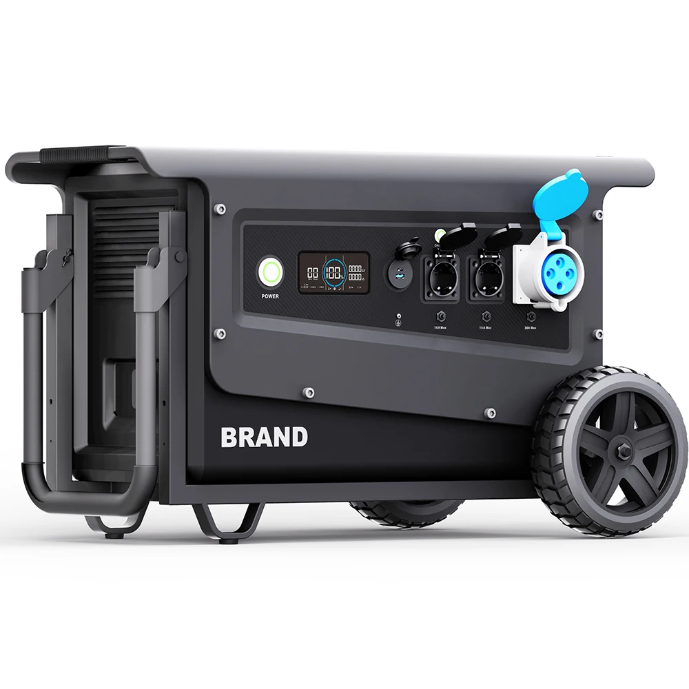 W5 5000W 5040Wh Waterproof Portable Power Station Off Grid Solar Energy System Fast Charging Home Backup LiFePO4 Solar Generator