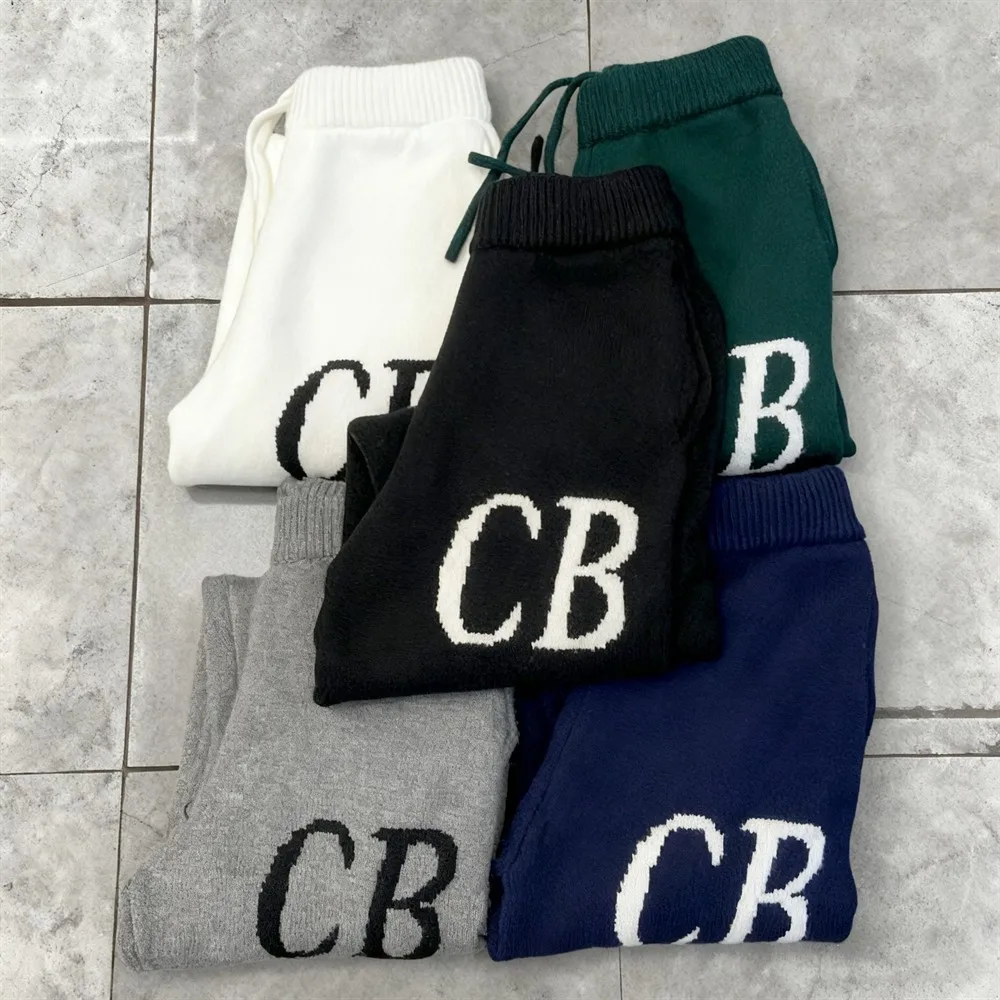 

Men's Casual Straight Trousers Autumn Breathable Solid Color Long Pants Drawstring Fitness Sweatpants CB Men Sports Streetwear