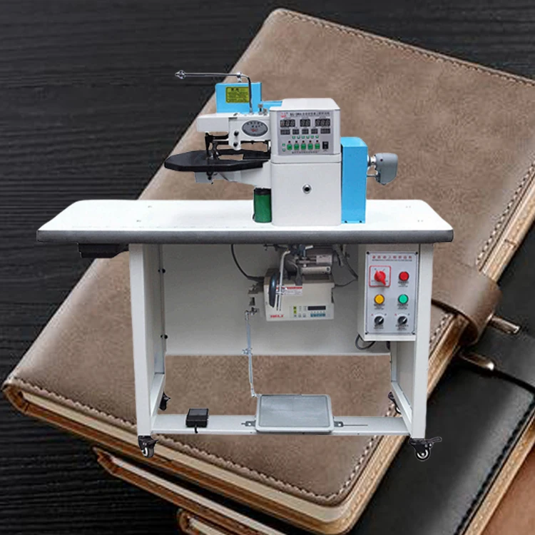 New Price Curved Edge Banding Maker With Glue Folding Feature Leather Notebook Cove Edge Folding Gluing Machine