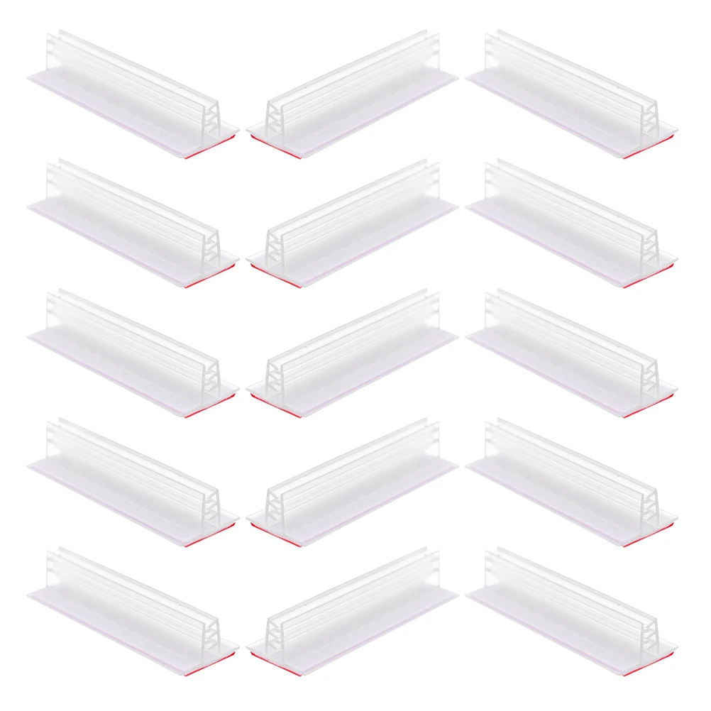 

15 Pcs Ad Folder Card Holder PVC Material Tabletop Sign Stand Photos Display Supermarkets Restaurants Exhibitions