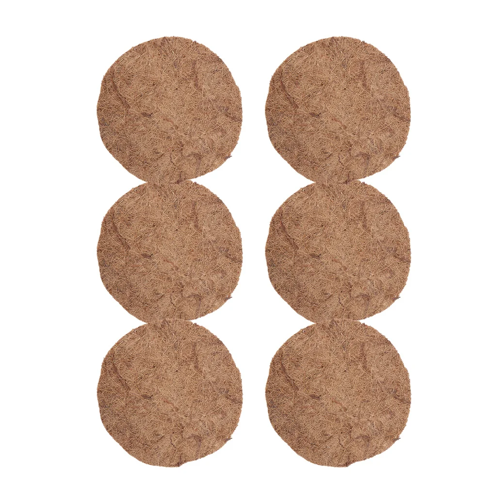 

6 Pcs Egg Nest Coconut Mattress Bird Pad Fiber Plant Liner Outdoor Nesting Coir Pigeon Breeding Breading