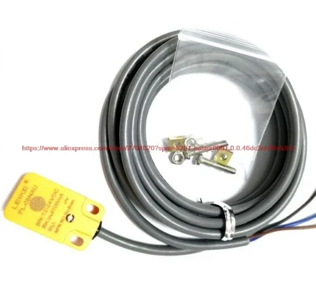 100% NEW PL-05NAU Square Inductive NPN Normally Open Metal Inductive Proximity Switch DC24V Sensor