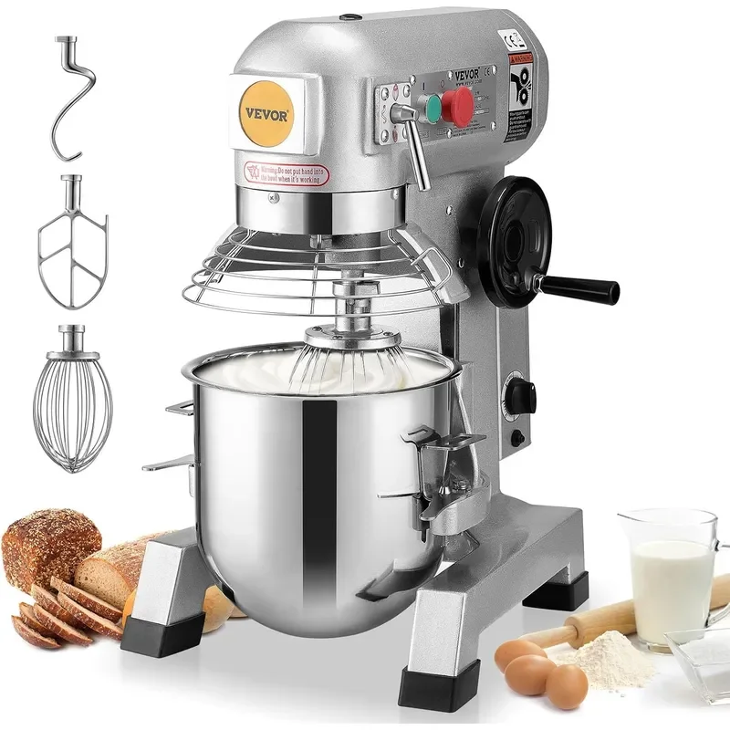 15Qt Commercial Food Mixer Timing Function 500W Commercial Mixer