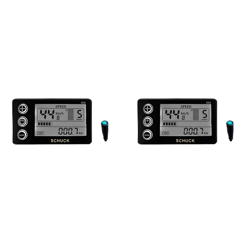 

2X светодиодный дисплей для электронного велосипеда для Bafang BBS01/BB02/BBSHD Bafang Mid Motor с 5-контактной гнездовой вилкой для электрического велосипеда