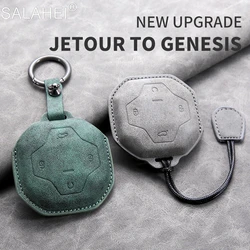 Car Key Case Bag For Chery Jetour T2 Traveler 2023 2024 Fob 4 Buttons Remote Control Protection Cover Buckle Durable Accessories